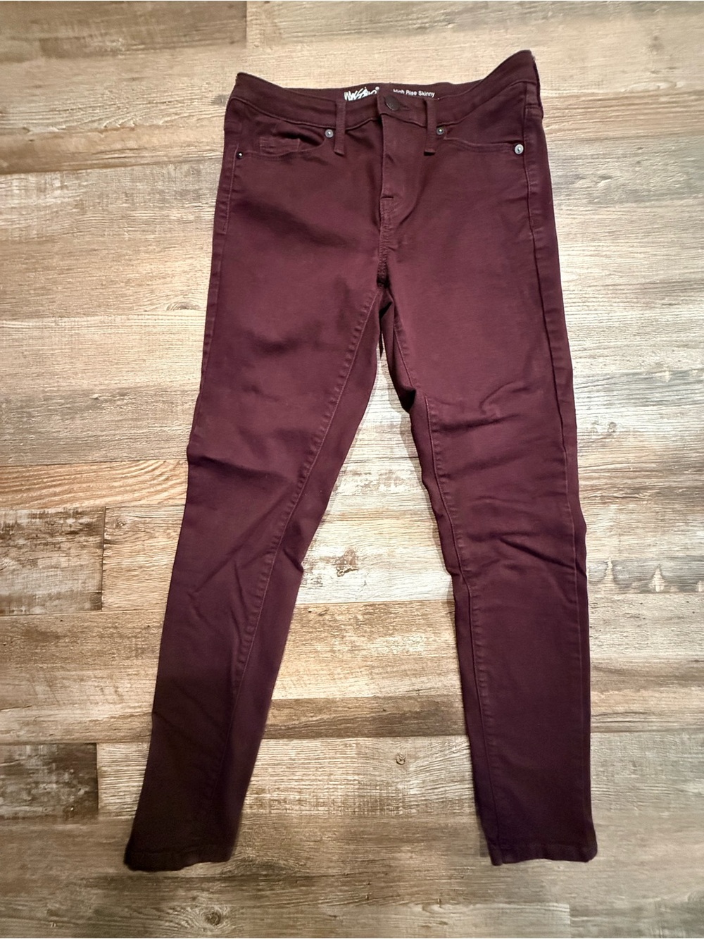Mossimo Supply Co. Women's Skinny Jeans - Burgundy